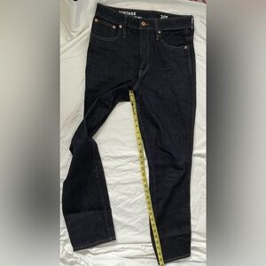 J. Crew Vintage Wash Straight Dark Blue Women's Jeans size 30 Tall